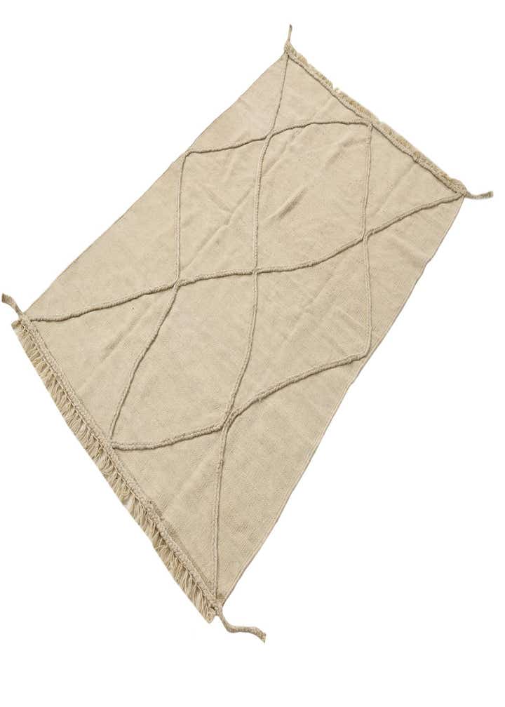 3' 4 x 5' 2 Hand Knotted Moroccan Wool Rug