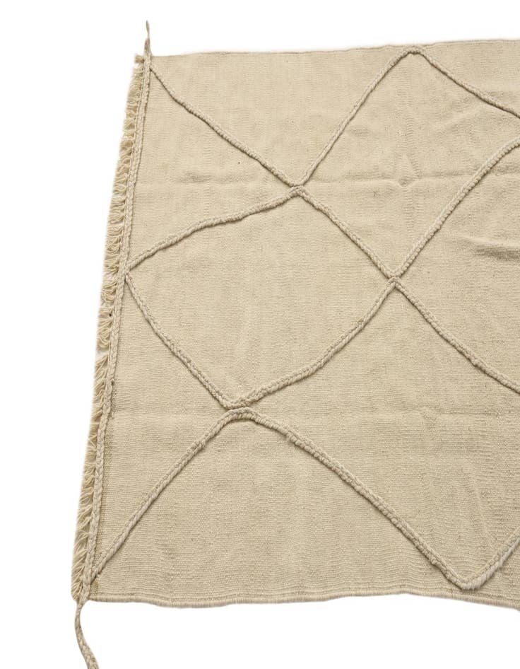 Detail image of 3' 4 x 5' 2 Hand Knotted Moroccan Wool Rug