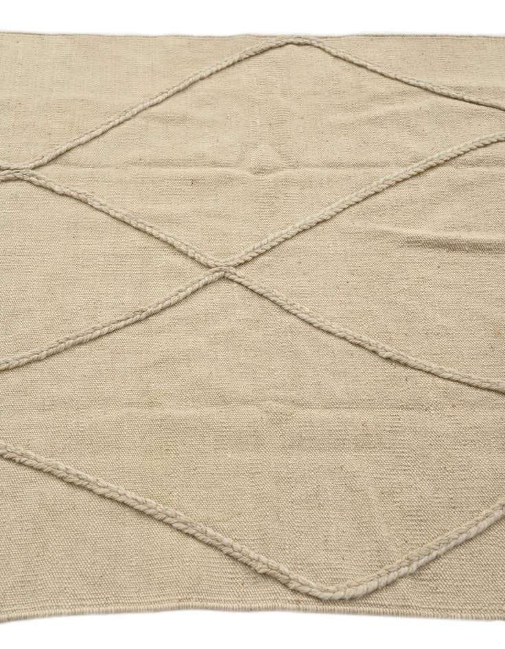 Detail image of 3' 4 x 5' 2 Hand Knotted Moroccan Wool Rug