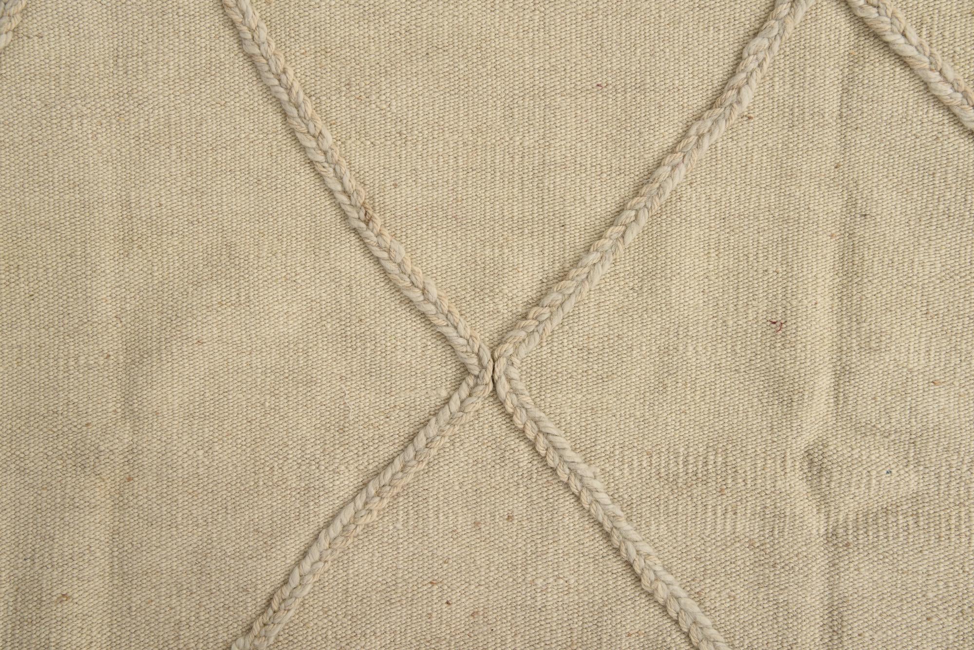 3' 4 x 5' 2 Hand Knotted Moroccan Wool Rug