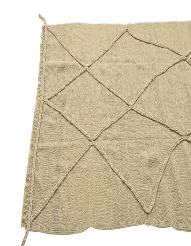 Detail image of 3' 5 x 5'  Hand Knotted Moroccan Wool Rug