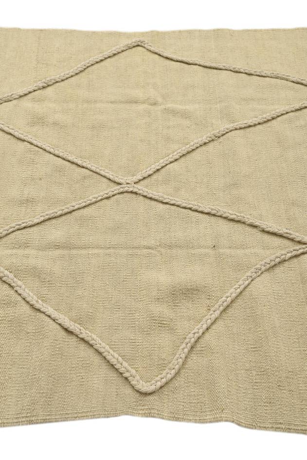 Detail image of 3' 5 x 5' Hand Knotted Moroccan Wool Rug