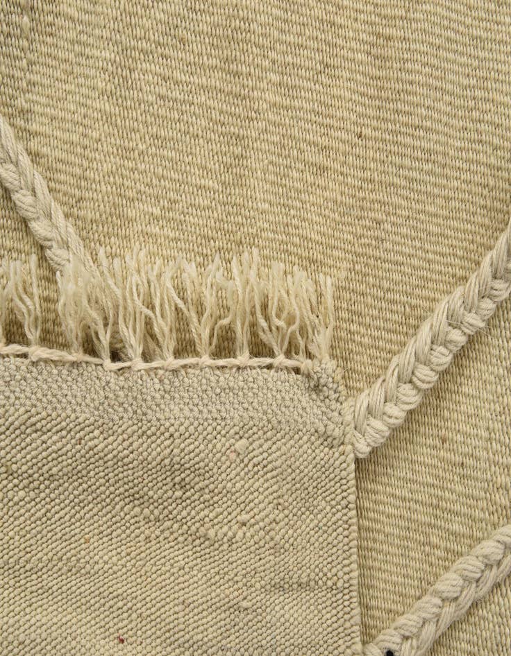 Detail image of 3' 5 x 5'  Hand Knotted Moroccan Wool Rug