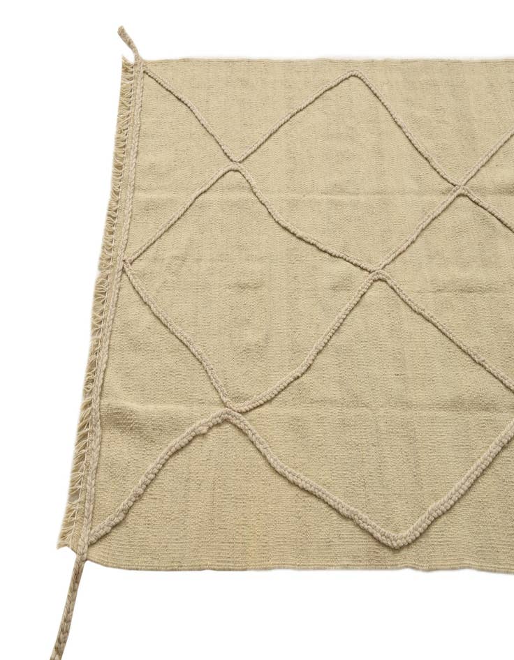 Detail image of 3' 5 x 4' 9  Hand Knotted Moroccan Wool Rug