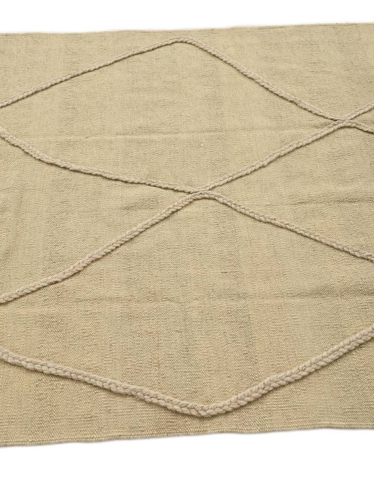 Detail image of 3' 5 x 4' 9  Hand Knotted Moroccan Wool Rug