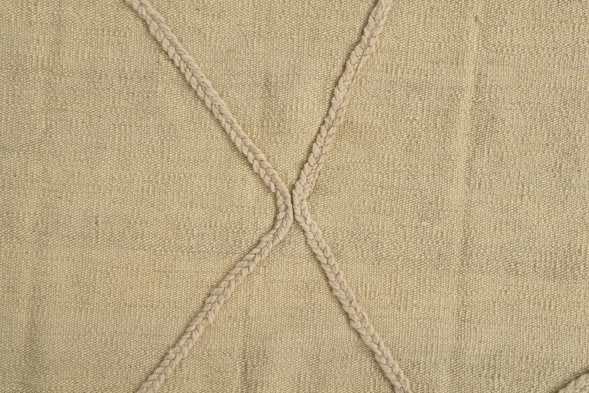 3' 5 x 4' 9 Hand Knotted Moroccan Wool Rug
