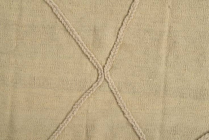 Detail image of 3' 5 x 4' 9 Hand Knotted Moroccan Wool Rug