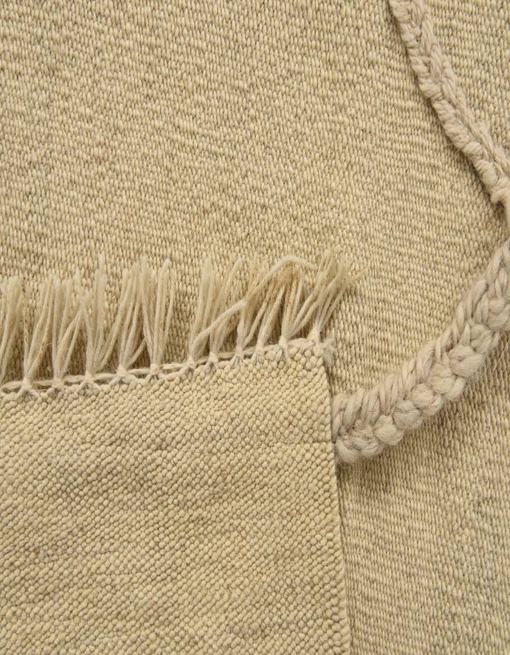 Detail image of 3' 5 x 4' 9  Hand Knotted Moroccan Wool Rug