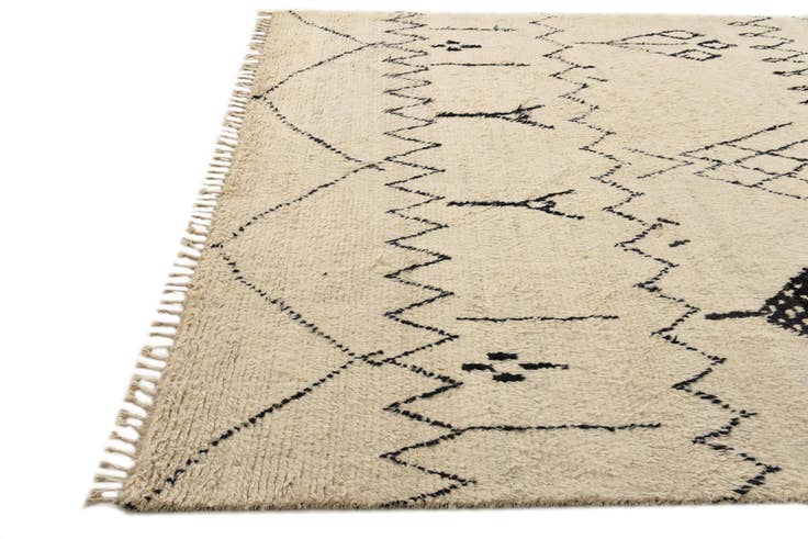 Detail image of 7' 10 x 10' Hand Knotted Moroccan Wool Rug