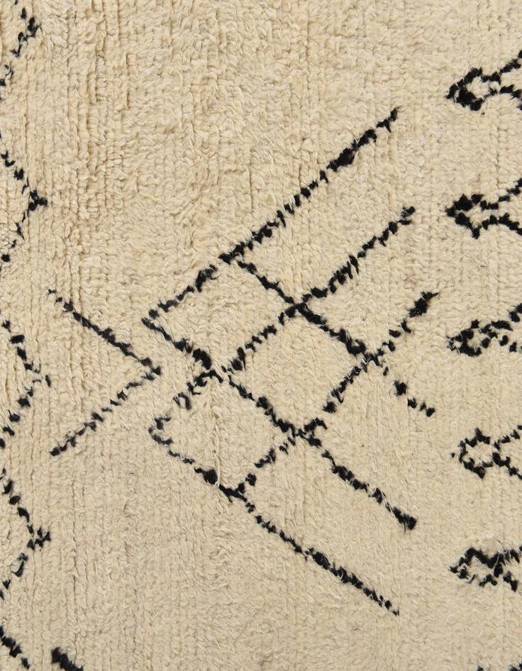 Detail image of 7' 10 x 10'  Hand Knotted Moroccan Wool Rug