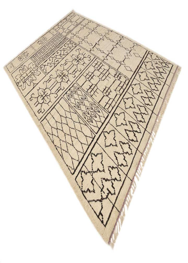 8' 9 x 12' 7 Hand Knotted Moroccan Wool Rug