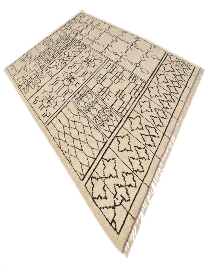 Detail image of 8' 9 x 12' 7 Hand Knotted Moroccan Wool Rug
