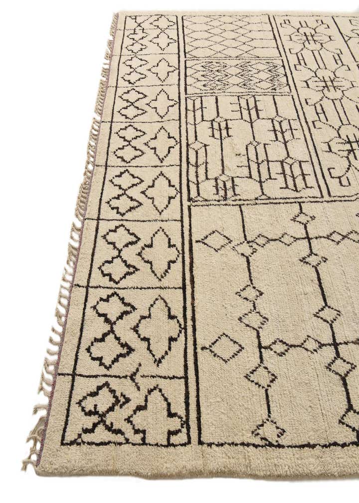 8' 9 x 12' 7 Hand Knotted Moroccan Wool Rug