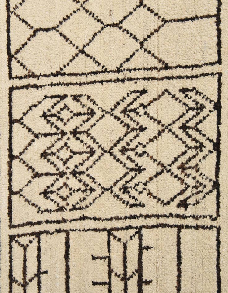 Detail image of 8' 9 x 12' 7  Hand Knotted Moroccan Wool Rug