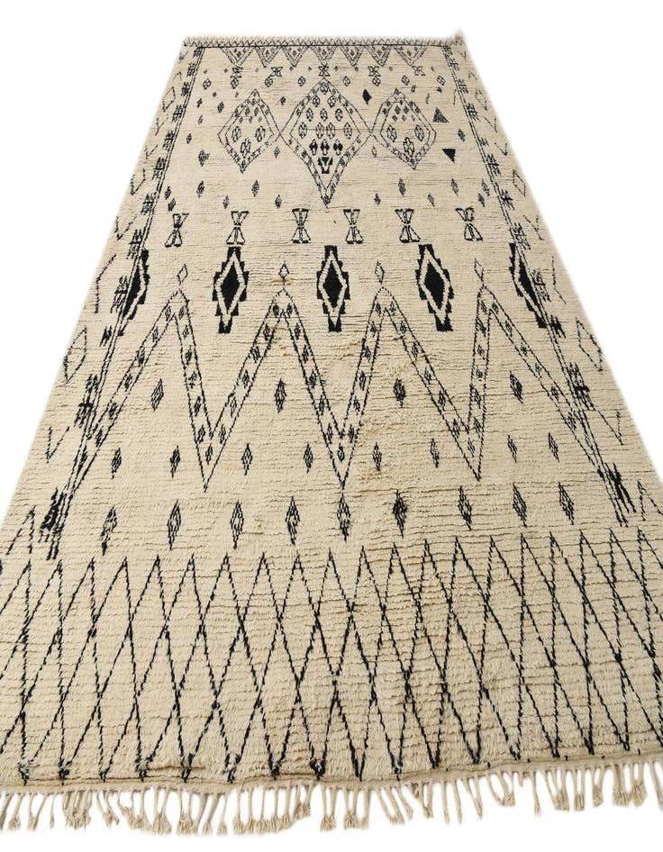 Detail image of 9' 11 x 14' 4  Hand Knotted Moroccan Wool Rug