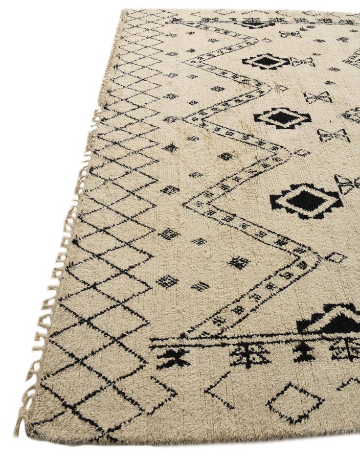 Detail image of 9' 11 x 14' 4  Hand Knotted Moroccan Wool Rug