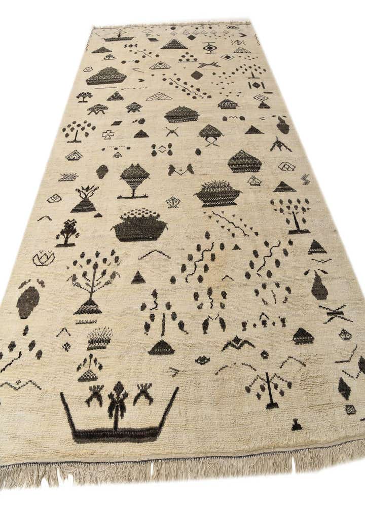 10' 1 x 13' 10 Hand Knotted Moroccan Wool Rug