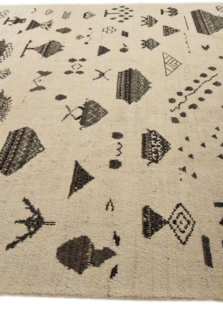 10' 1 x 13' 10 Hand Knotted Moroccan Wool Rug