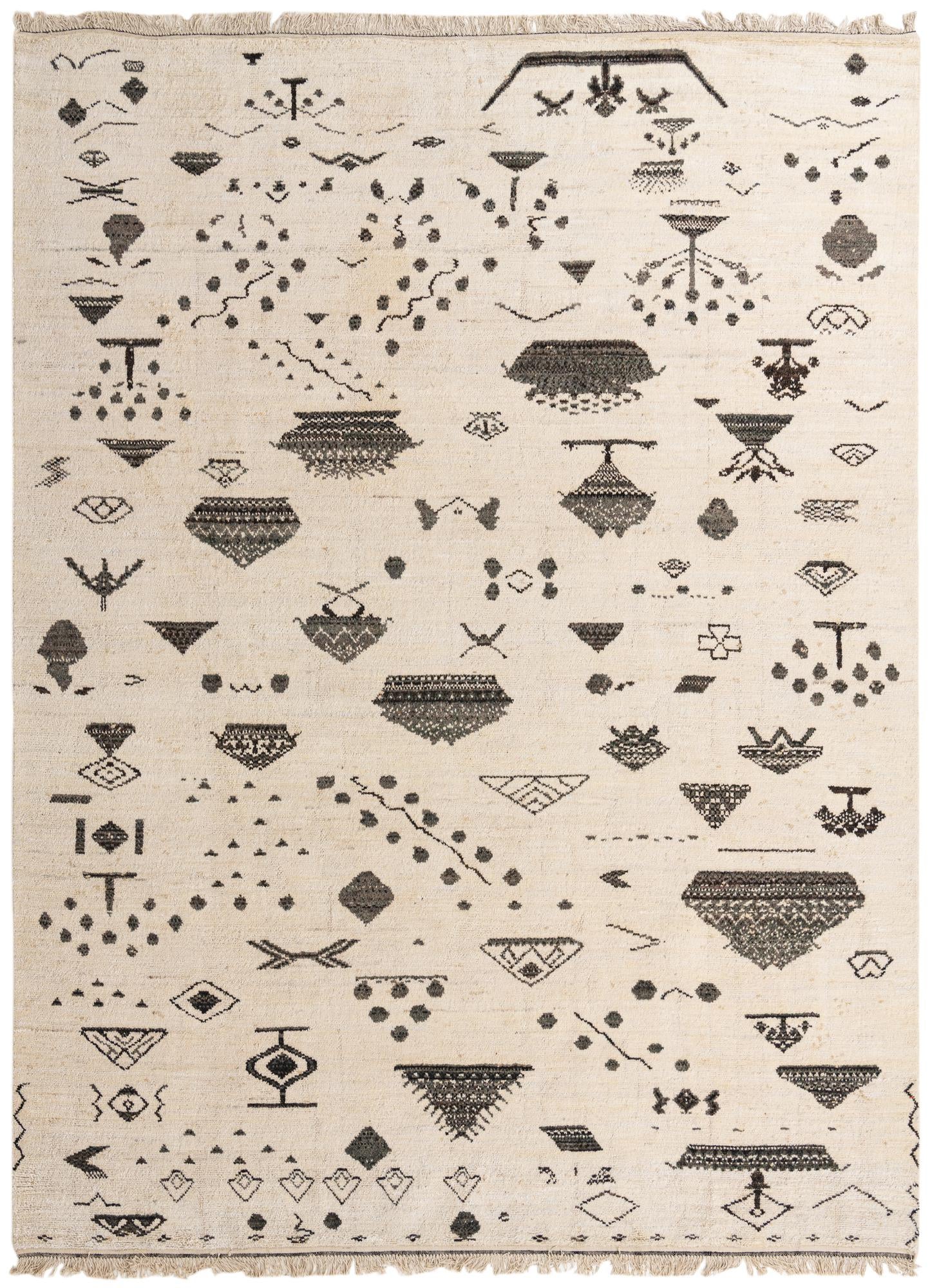 10' 1 x 13' 10 Hand Knotted Moroccan Wool Rug