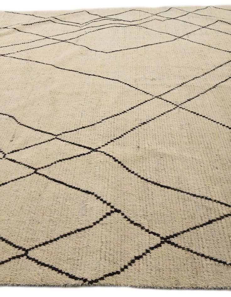 Detail image of 10' 1 x 15' 4  Hand Knotted Moroccan Wool Rug