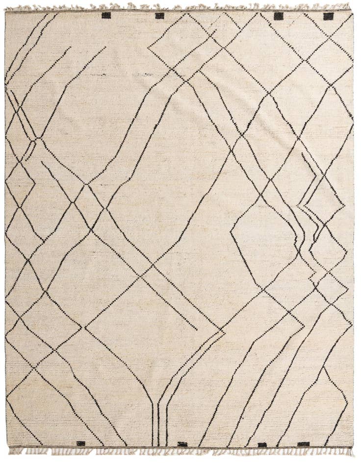 Detail image of 10' 1 x 15' 4 Hand Knotted Moroccan Wool Rug
