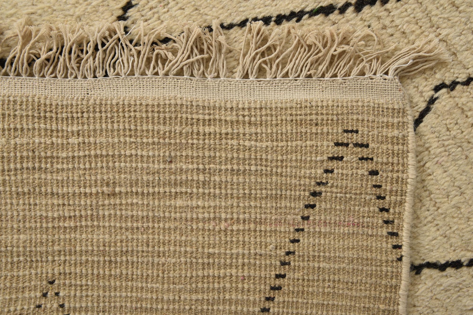 9' 11 x 14' 10 Hand Knotted Moroccan Wool Rug