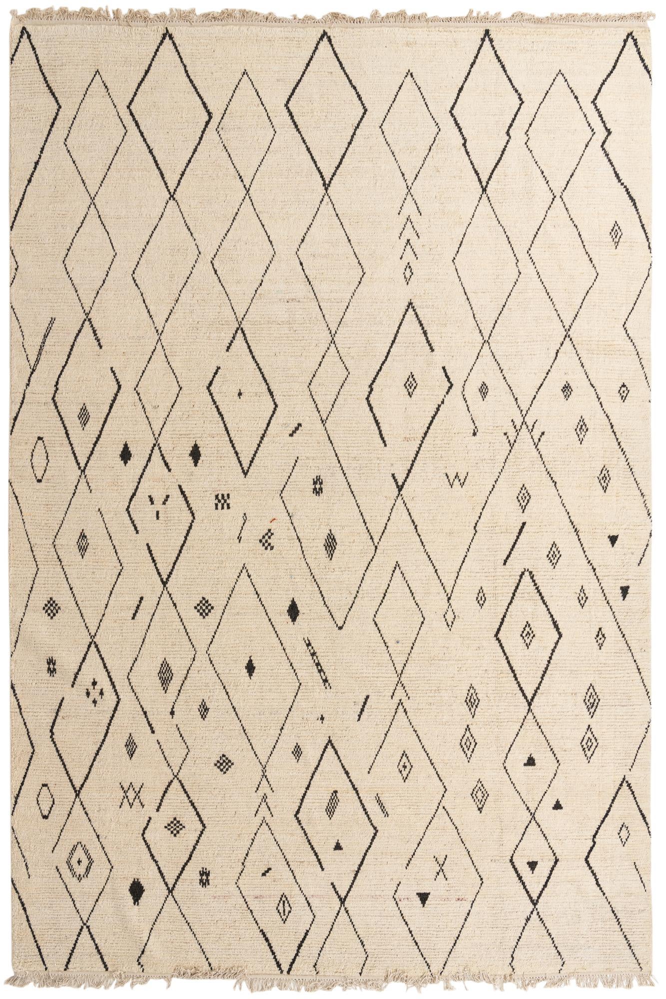 9' 11 x 14' 10 Hand Knotted Moroccan Wool Rug
