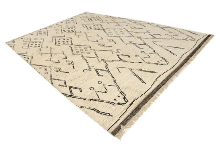 10' x 14' 7 Hand Knotted Moroccan Wool Rug