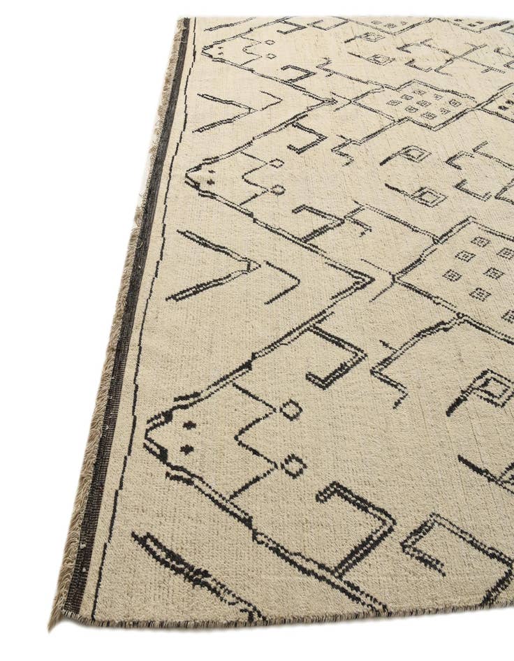 Detail image of 10' x 14' 7  Hand Knotted Moroccan Wool Rug