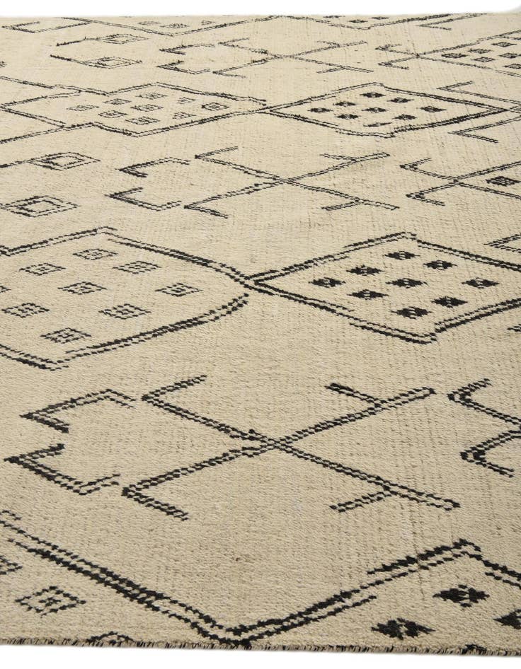 Detail image of 10' x 14' 7  Hand Knotted Moroccan Wool Rug