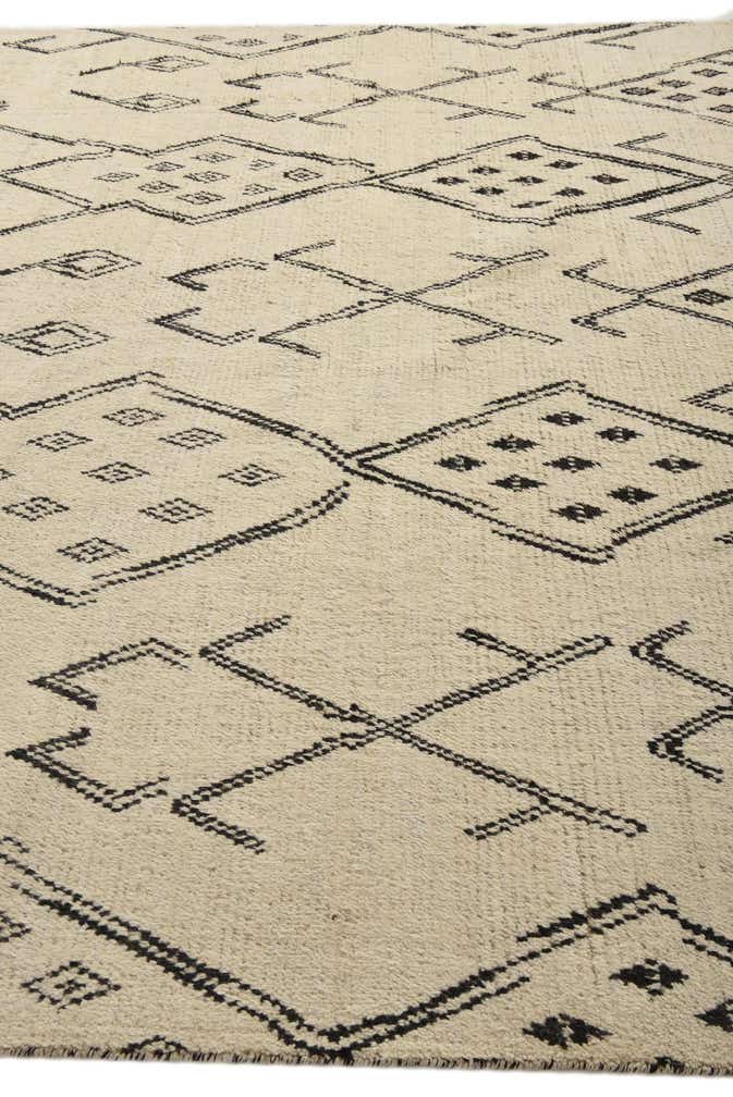 10' x 14' 7 Hand Knotted Moroccan Wool Rug