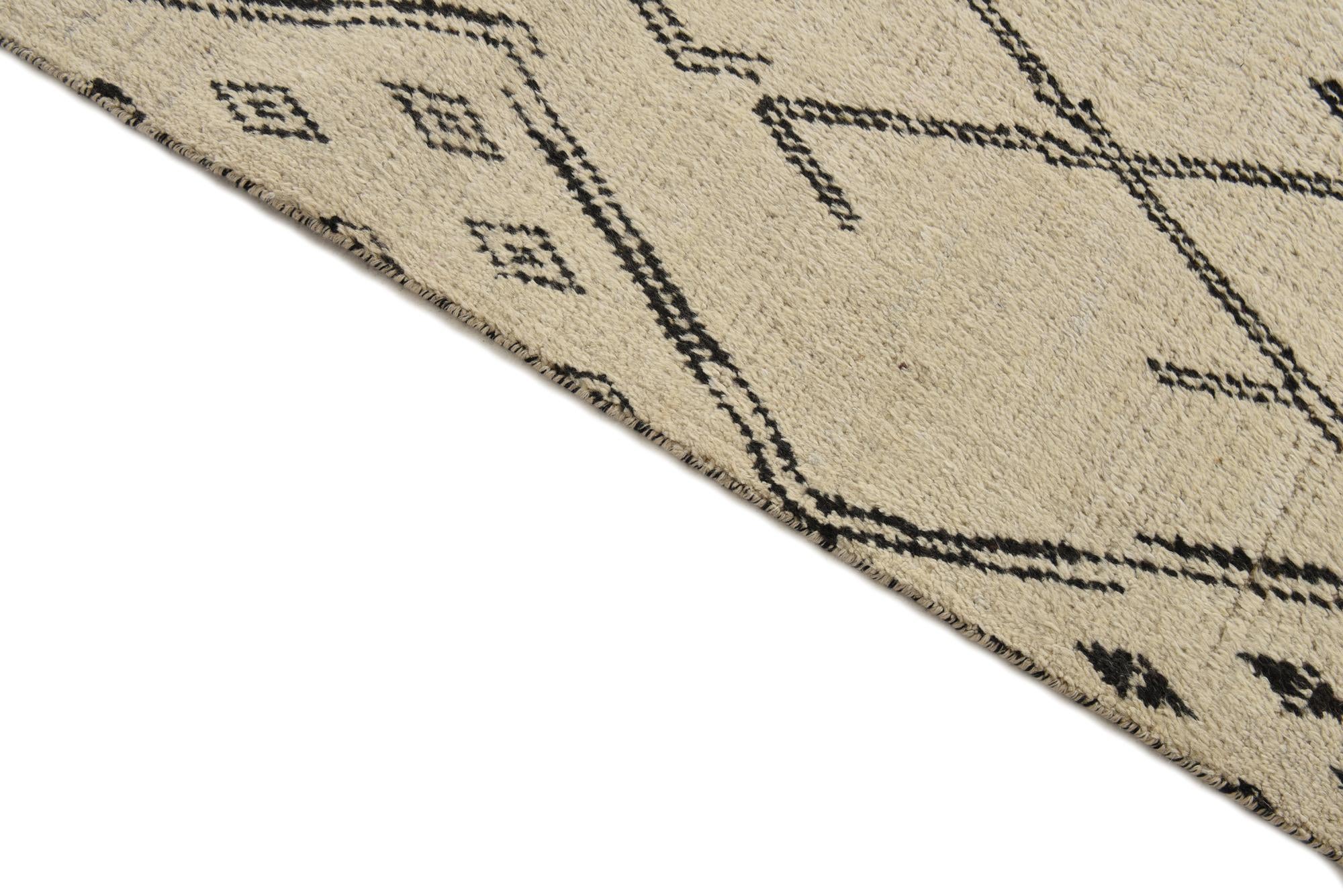 10' x 14' 7 Hand Knotted Moroccan Wool Rug