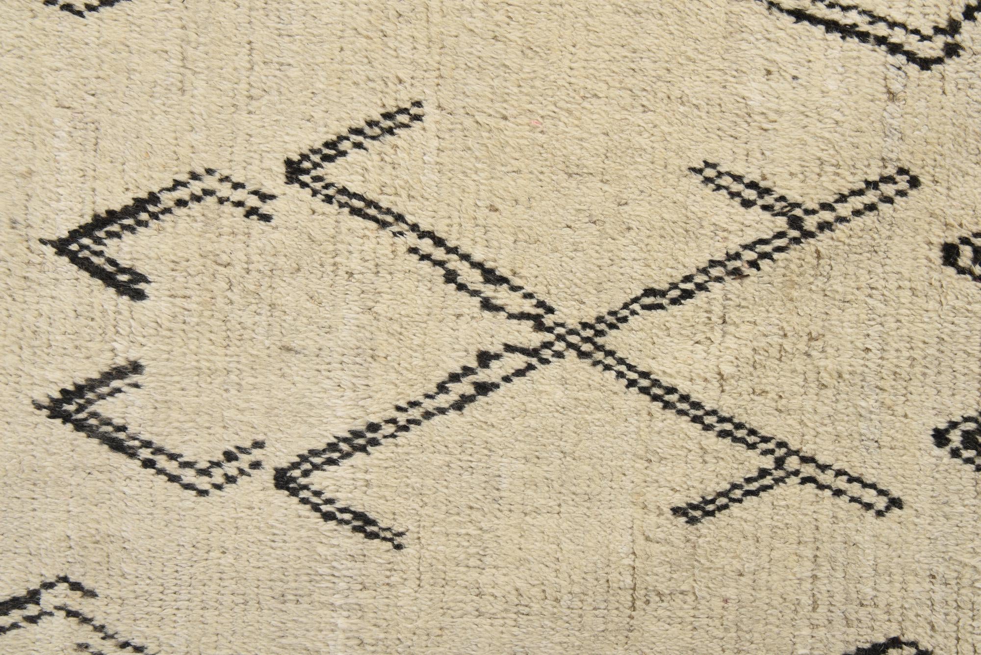 10' x 14' 7 Hand Knotted Moroccan Wool Rug