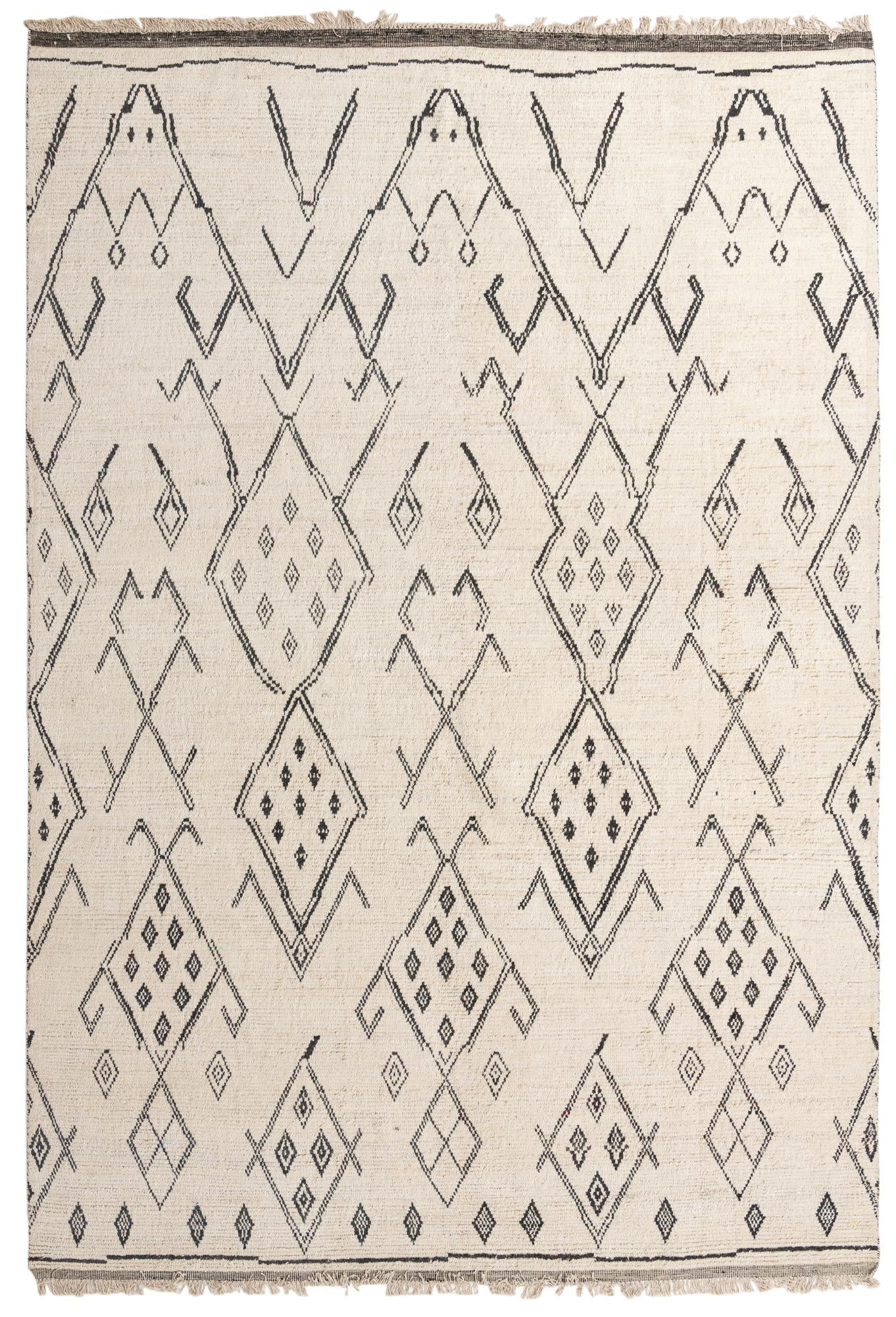 10' x 14' 7 Hand Knotted Moroccan Wool Rug