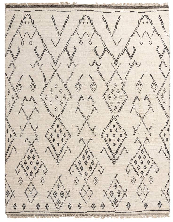 Detail image of 10' x 14' 7 Hand Knotted Moroccan Wool Rug