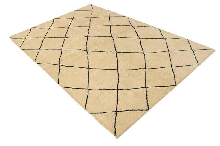 Detail image of 5' 5 x 8' 2 Hand Knotted Moroccan Wool Rug
