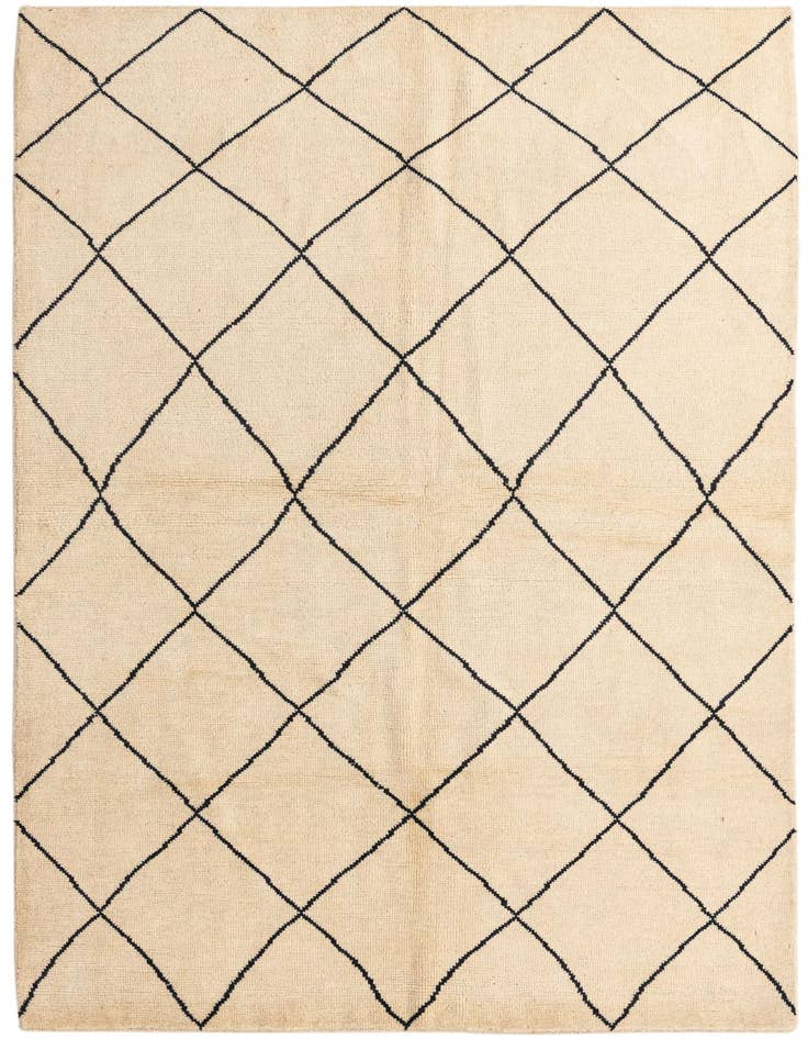 Detail image of 5' 5 x 8' 2 Hand Knotted Moroccan Wool Rug