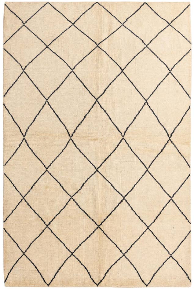 Detail image of 5' 5 x 8' 2 Hand Knotted Moroccan Wool Rug