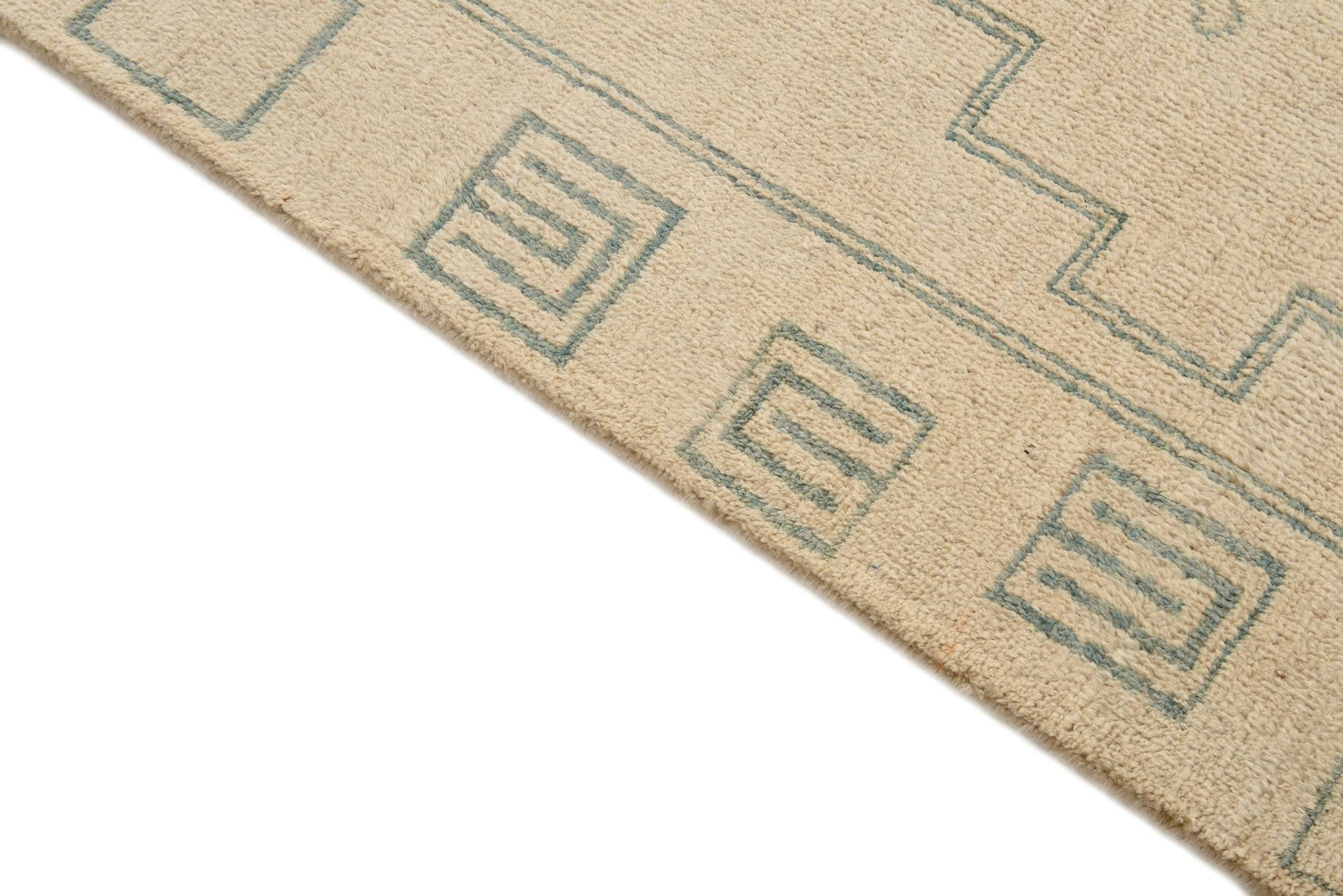 6' 6 x 9' 8 Hand Knotted Moroccan Wool Rug