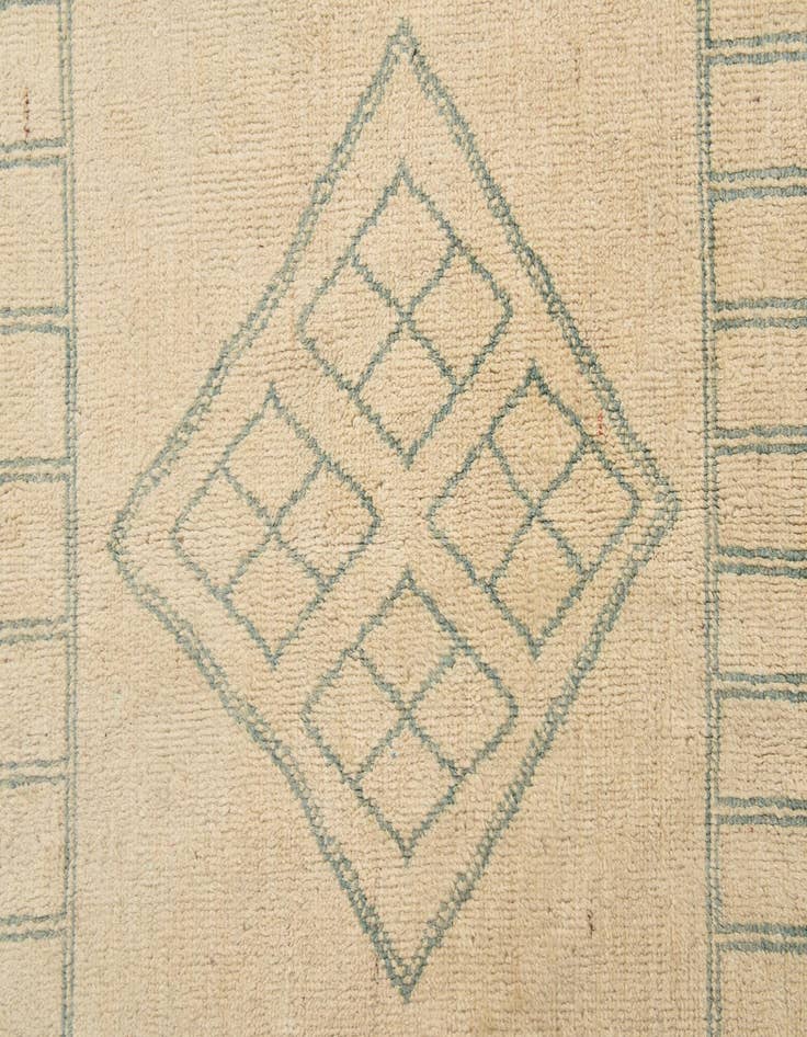 Detail image of 6' 6 x 9' 8  Hand Knotted Moroccan Wool Rug