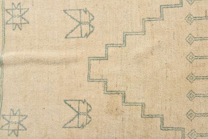 6' 6 x 9' 8 Hand Knotted Moroccan Wool Rug