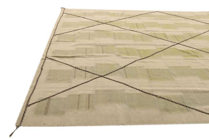 9' 1 x 13' Hand Knotted Moroccan Wool Rug