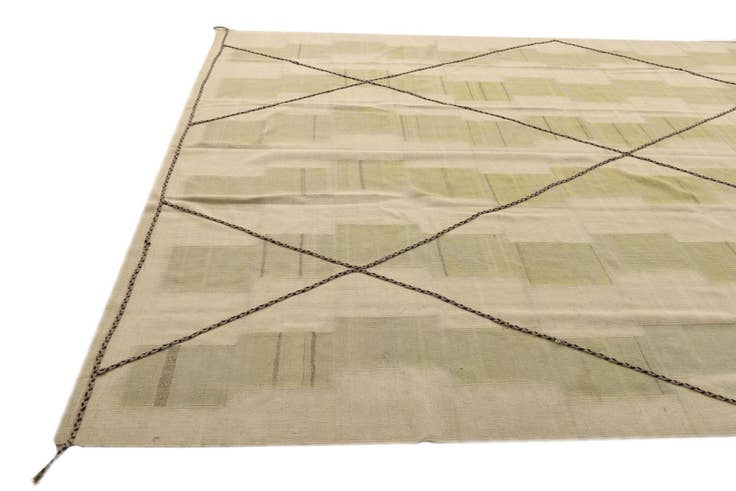 Detail image of 9' 1 x 13' Hand Knotted Moroccan Wool Rug