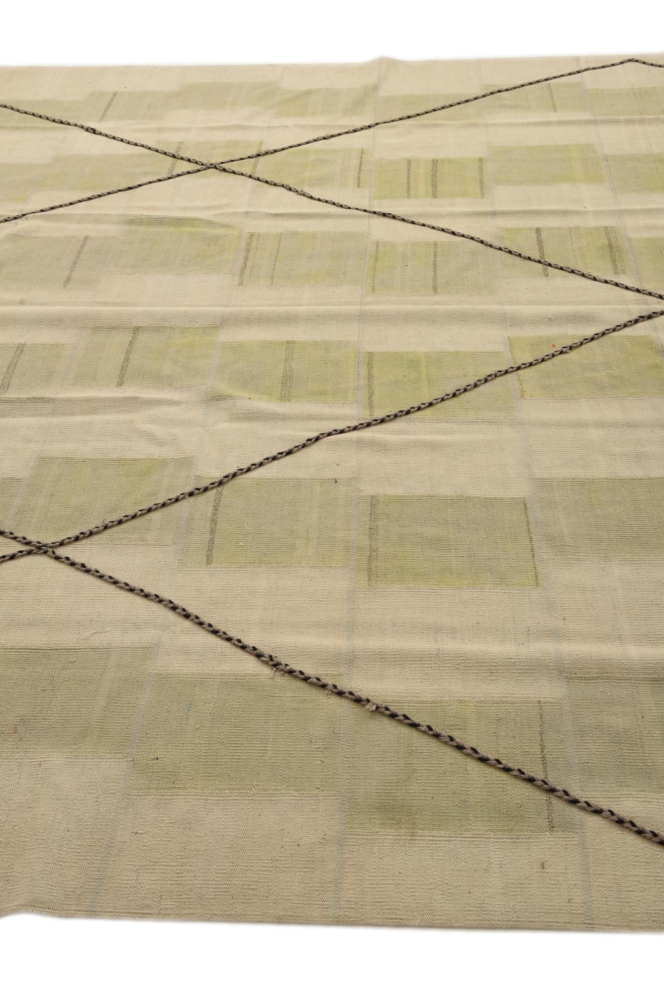 9' 1 x 13' Hand Knotted Moroccan Wool Rug