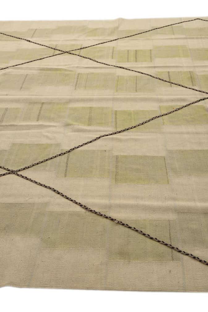 9' 1 x 13' Hand Knotted Moroccan Wool Rug