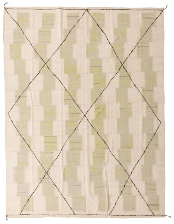Detail image of 9' 1 x 13' Hand Knotted Moroccan Wool Rug