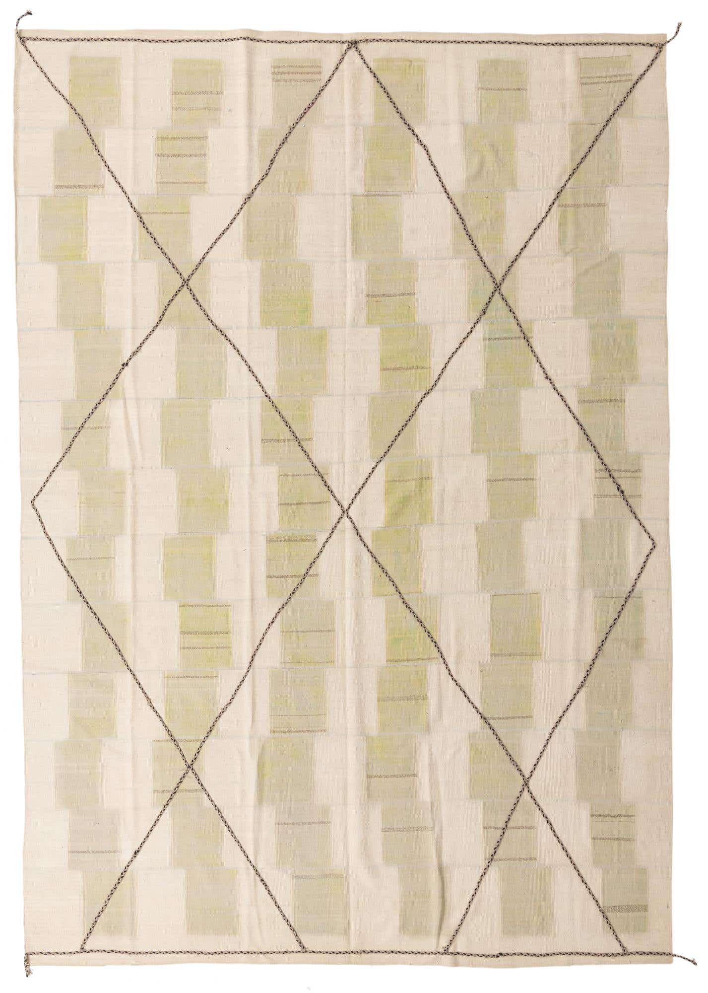 9' 1 x 13' Hand Knotted Moroccan Wool Rug