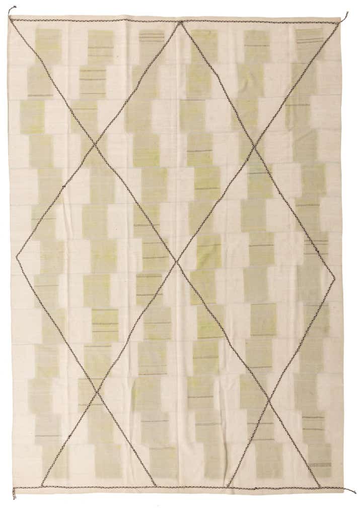 9' 1 x 13' Hand Knotted Moroccan Wool Rug