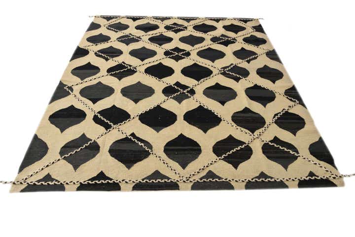 6' 5 x 7' 10 Hand Knotted Moroccan Wool Rug