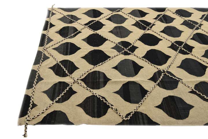 6' 5 x 7' 10 Hand Knotted Moroccan Wool Rug